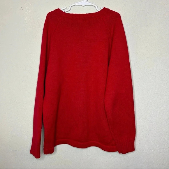 Boys Red Polo Knit Sweater Size Medium - Picture 2 of 5